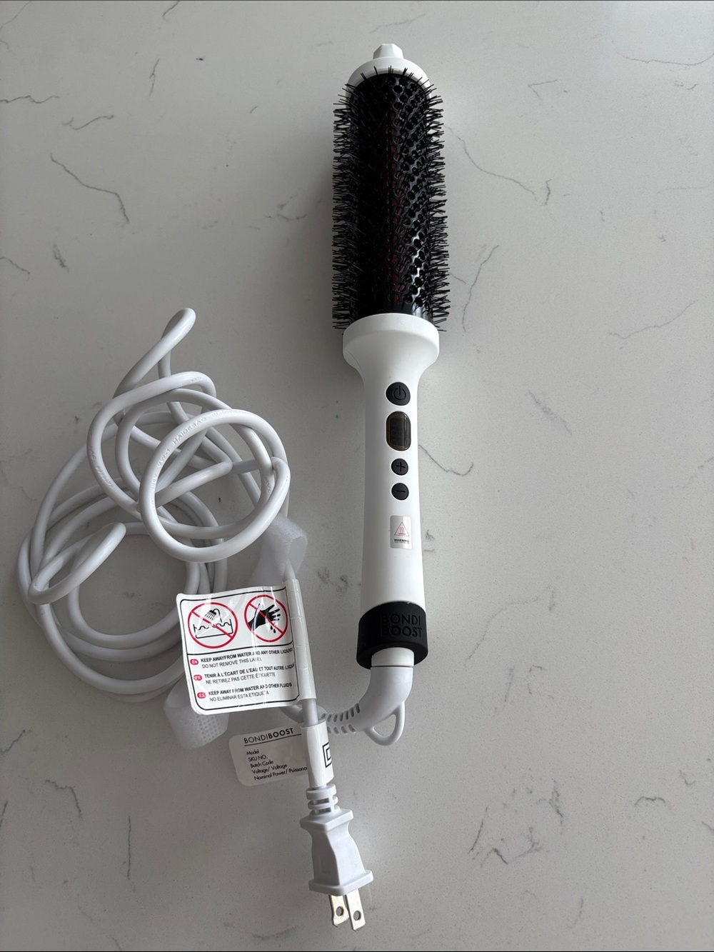 BONDIBOOST Infrared Heated Thermal Long Barrel Hot Round Brush